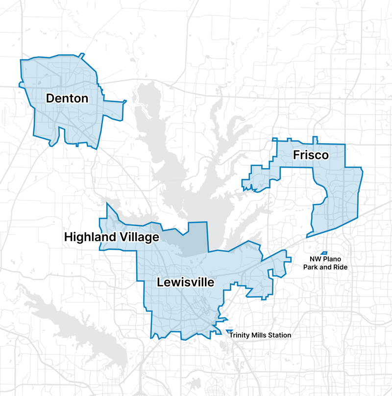 GoZone Full Service Zone Map