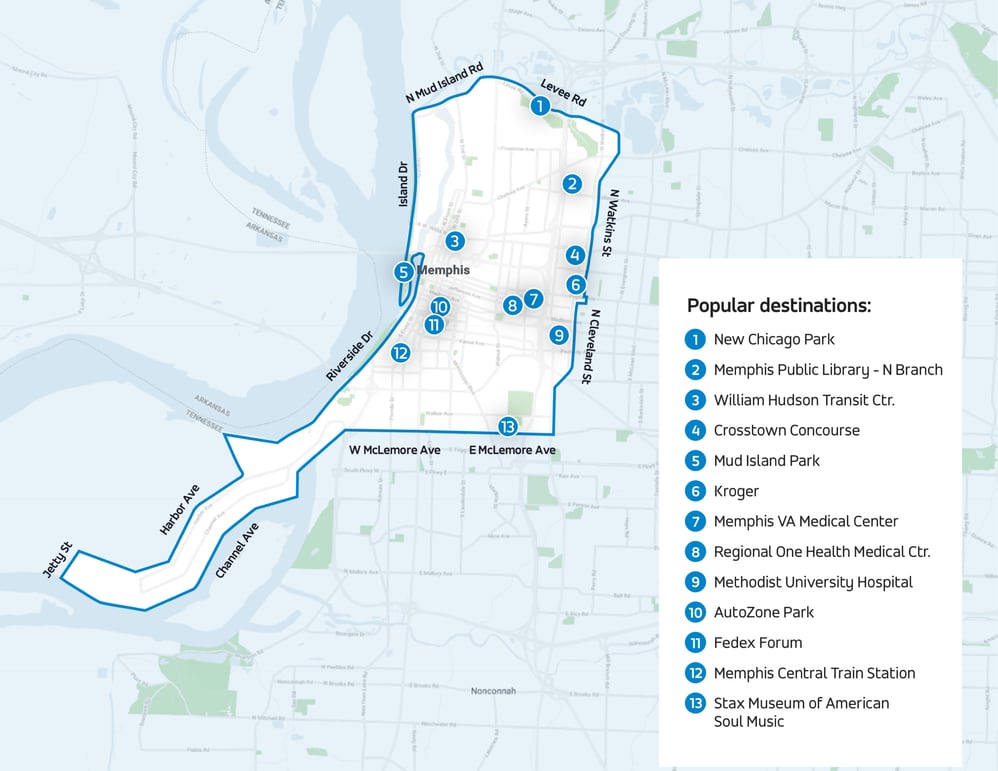 Groove On-Demand map