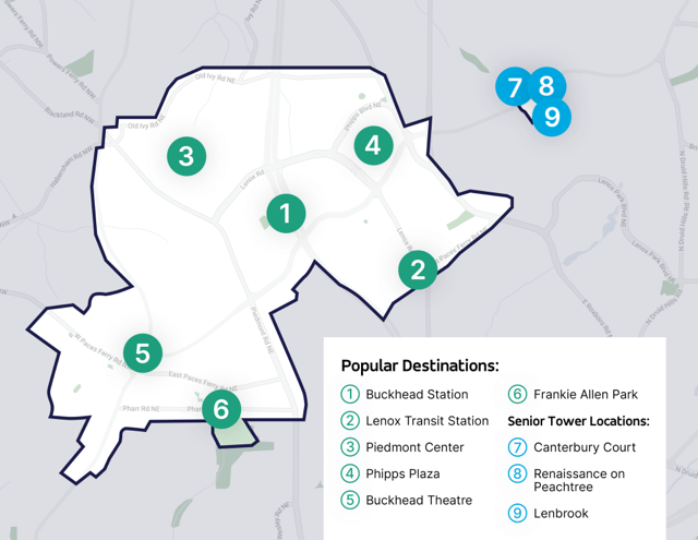 The Buc Serivce Map Medium