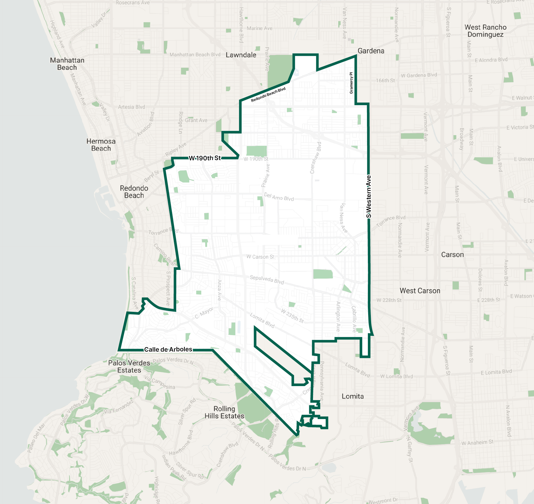 01-2025_Torrance_Zone Map_POIs-1