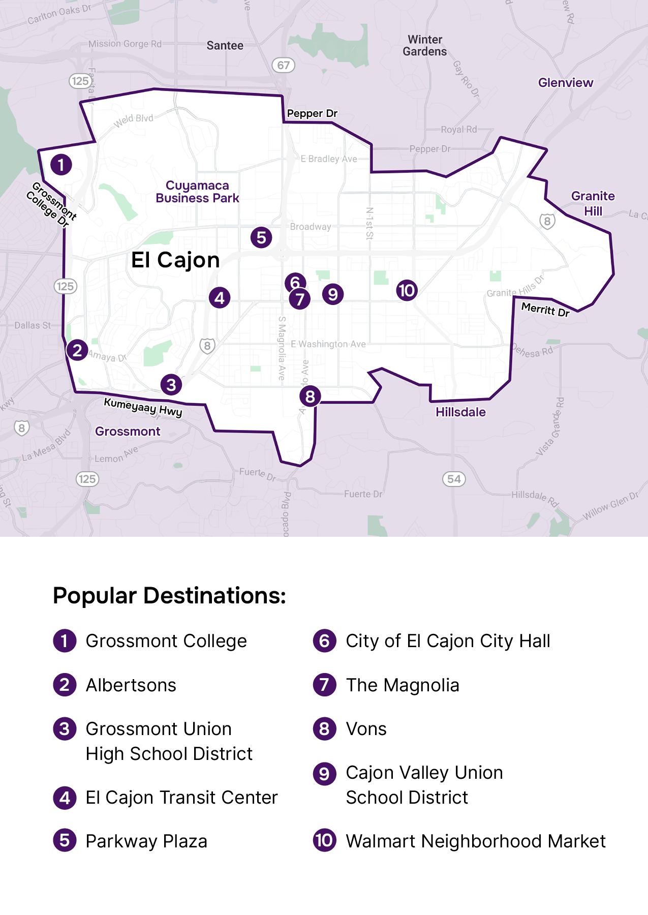 El Cajon_Service Zone Map_May Expansion