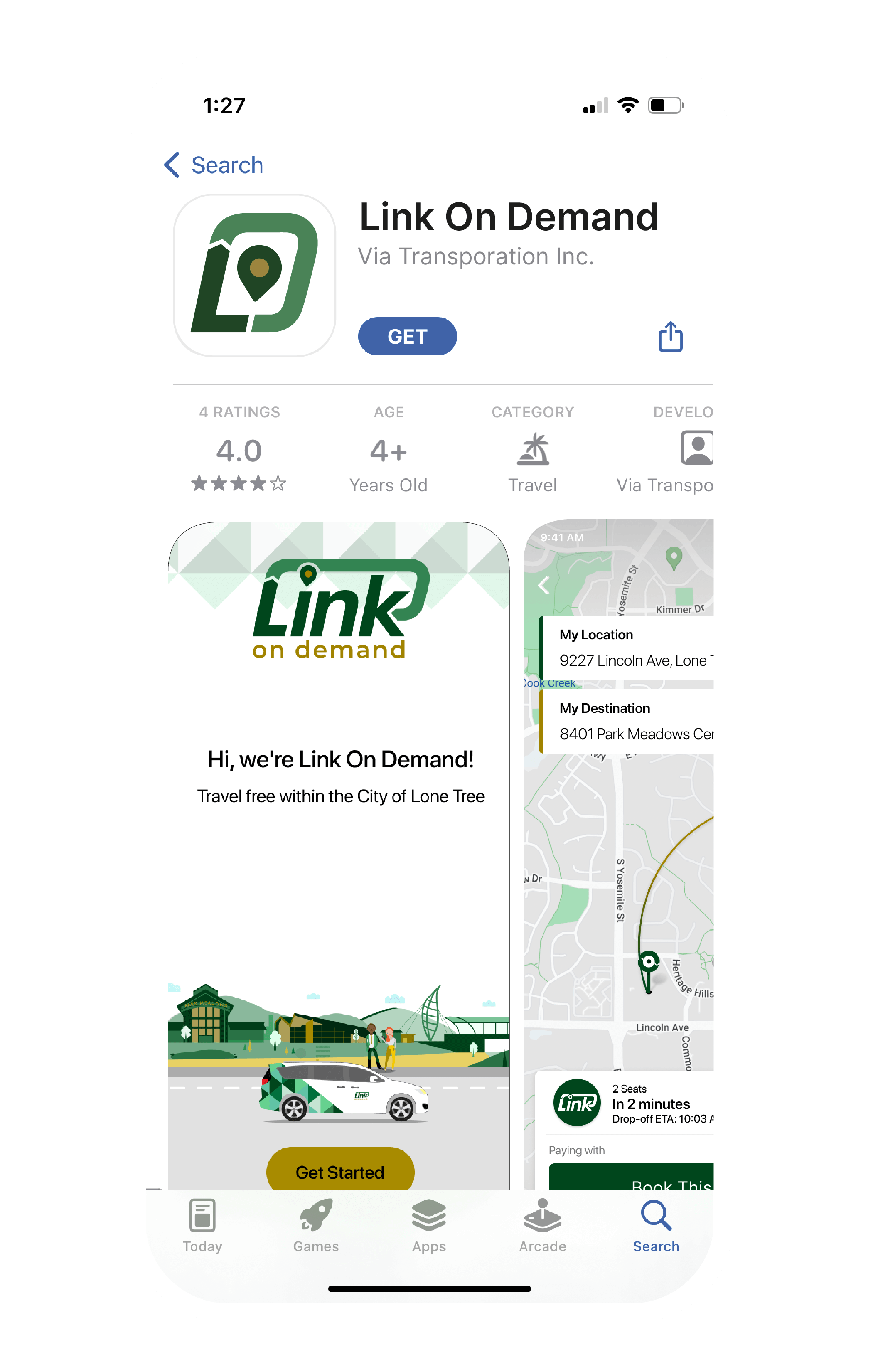 Link On Demand App in App Store