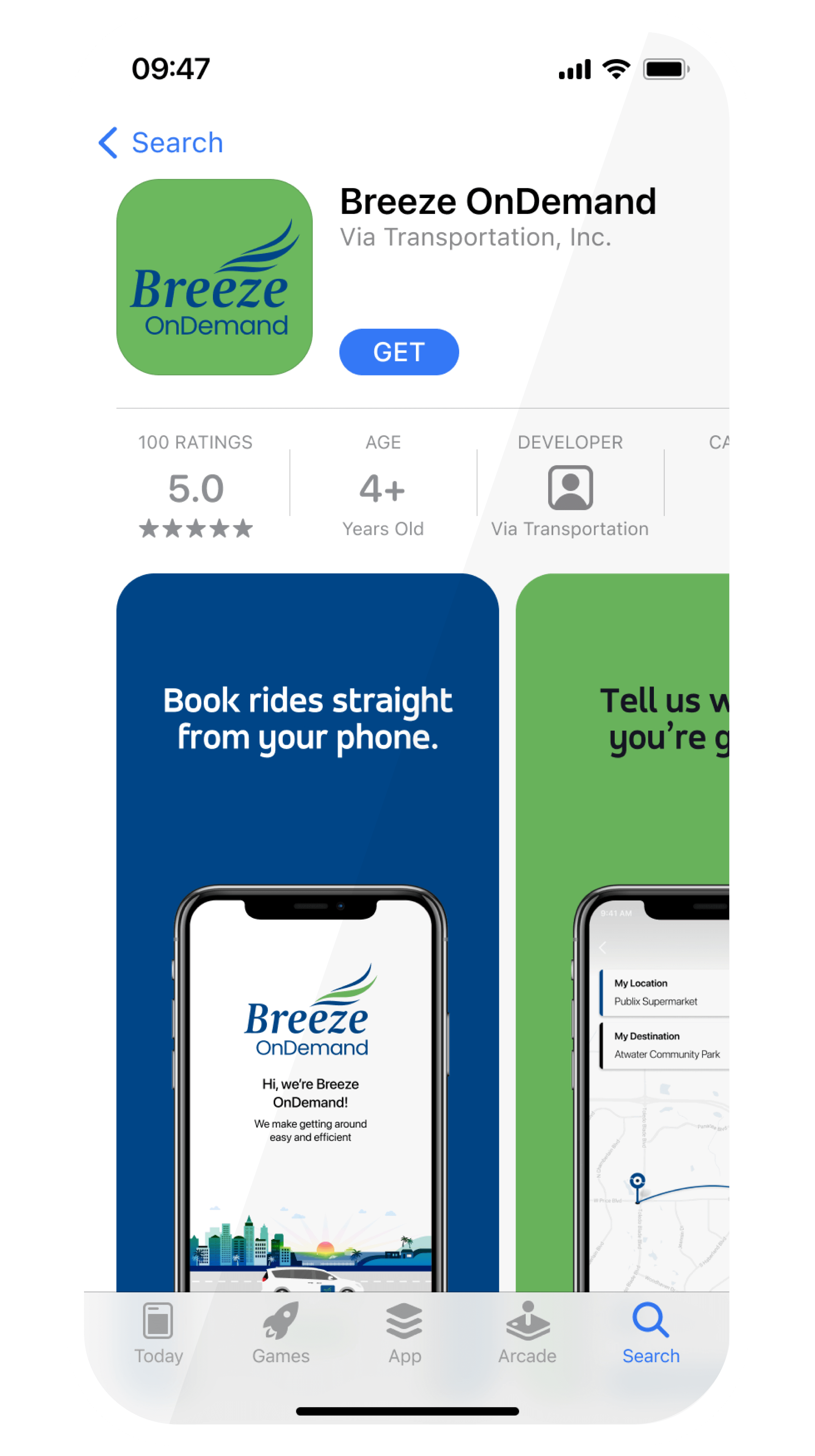 Breeze_Landing Page-AppStore