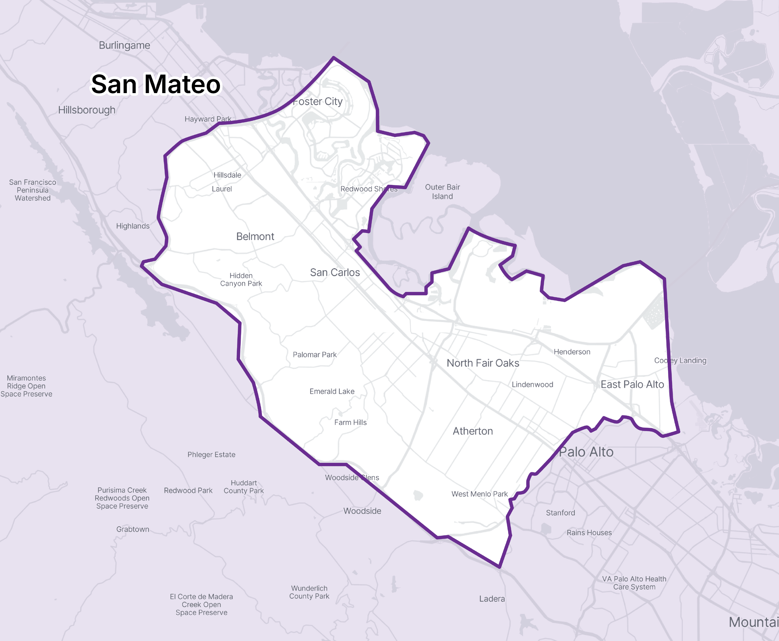 San Mateo Map
